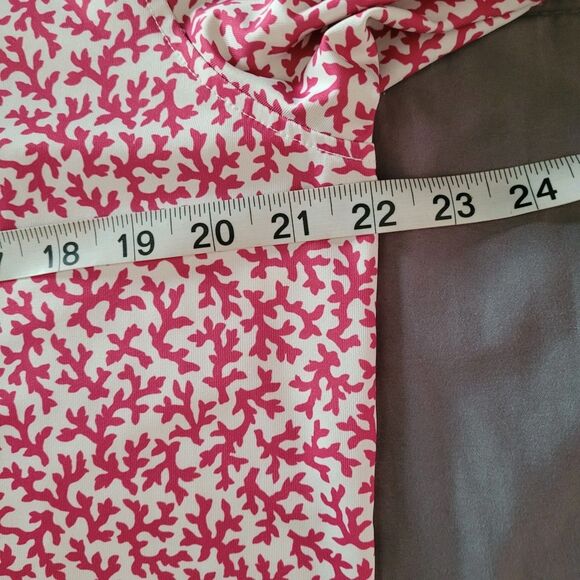 Greyson Golf Polo Shirt Mens Size Medium Pink White Blue Coral Dreams II Jersey - Picture 4 of 6